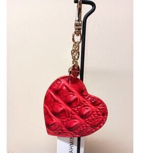 NWT Brahmin Carnation Melbourne Heart Bag Charm/Key Fob